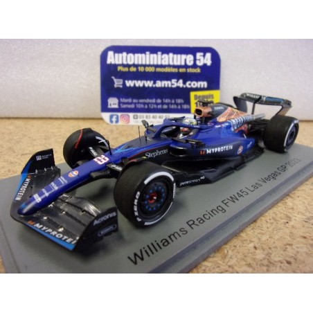 2023 Williams FW45 n°23 Alex Albon Las Vegas GP S8936 Spark Model