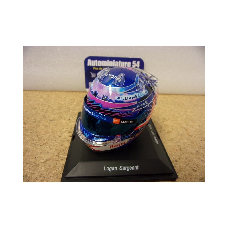 2023 Casque Logan Sargeant Williams Racing Miami GP 1/5 5HF115 Spark Model