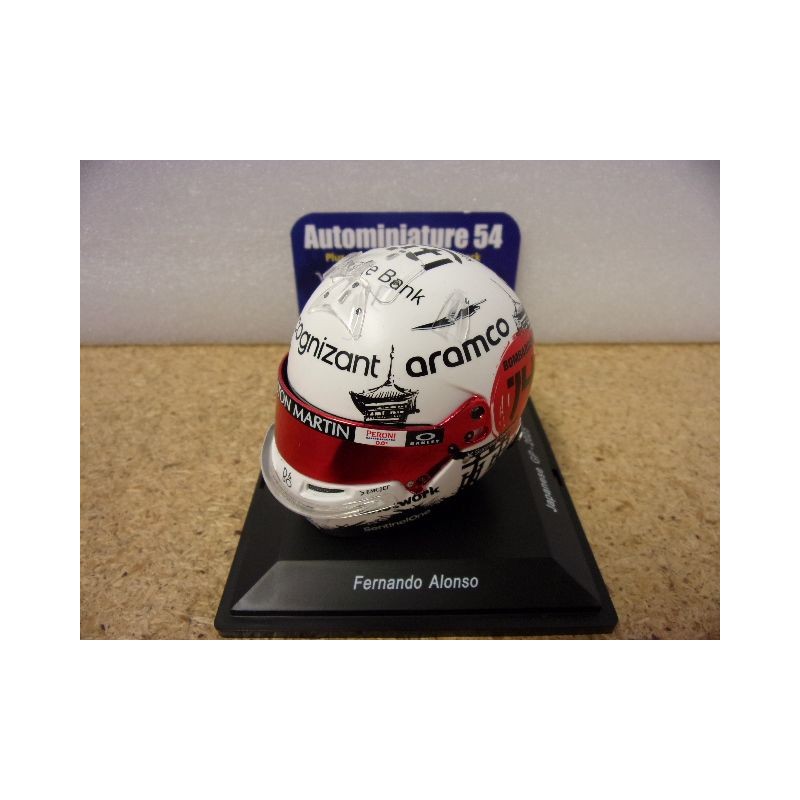 2023 Casque Fernando Alonso Aston Martin Japanese GP 1/5 5HF136 Spark Model