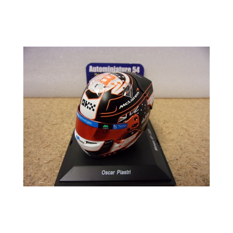 2023 Casque Oscar Piastri McLaren Monaco GP 1/5 5HF109 Spark Model