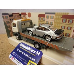 Renault Truck Dépanneuse +Porsche 911 Turbo 1978 Siver 431130 Norev  Jet Car