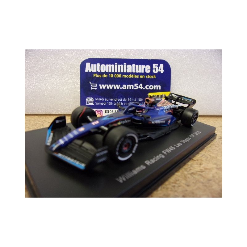 2023 Williams F1 FW45 n°2 Sargeant Las Vegas Y354 Spark Model Sparky 1.64