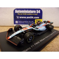 2023 Williams F1 FW45 n°23 Albon Singapore Y351 Spark Model Sparky 1.64