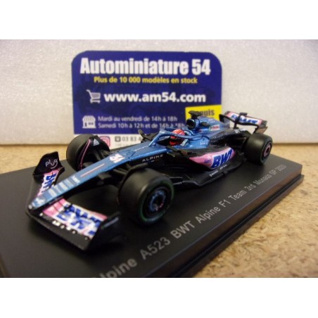 2023 Alpine A523 BWT n°31 Esteban Ocon 3rd Monaco Y284 Spark Model Sparky 1.64