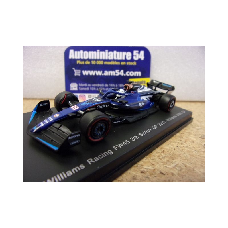 2023 Williams F1 FW45 n°23 Albon British GP Y353 Spark Model Sparky 1.64