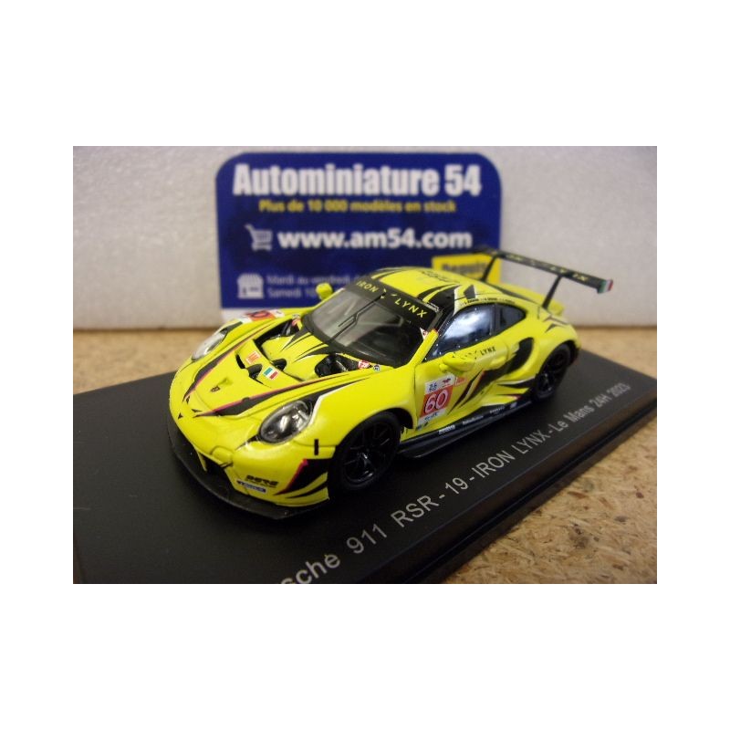 2023 Porsche 911 RSR n°60 Iron Lynx Le Mans Y308 Spark Model Sparky