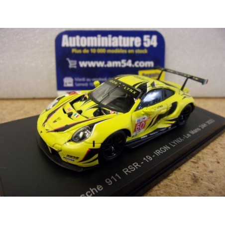 2023 Porsche 911 RSR n°60 Iron Lynx Le Mans Y308 Spark Model Sparky