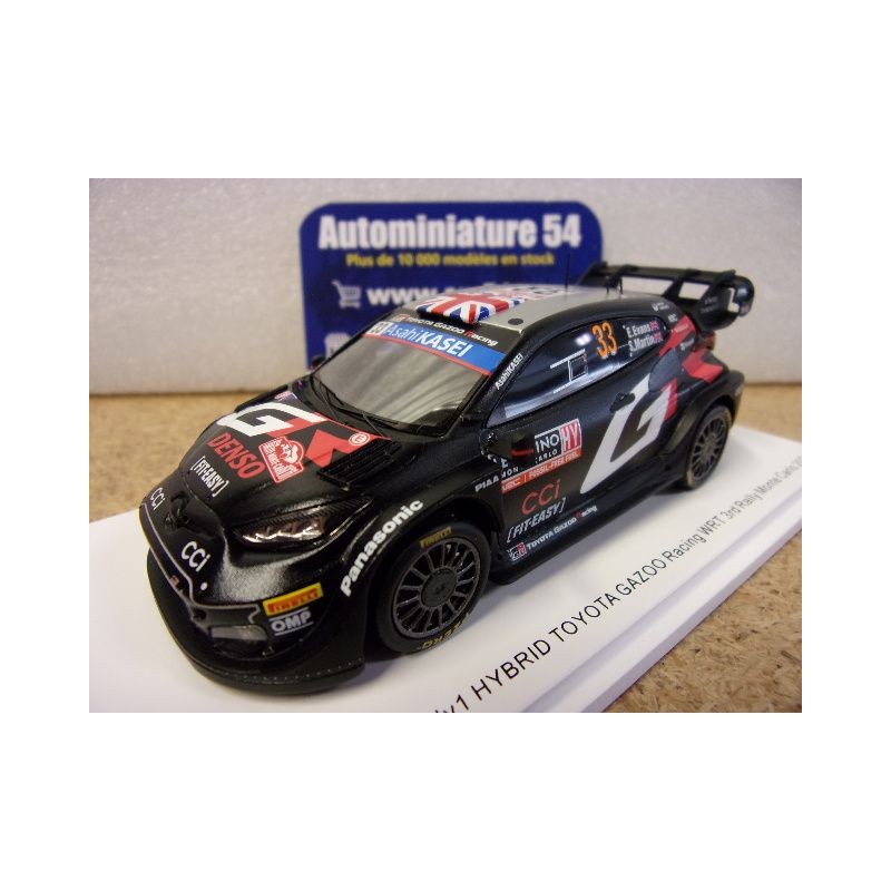 2024 Toyota GR Yaris Rally1 n°33 Evans - Martin 3rd Monte Carlo S6851 Spark Model