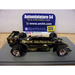 1985 Lotus Renault JPS 97T n°12 Ayrton Senna 1st Winner Belgium GP S7154 Spark Model