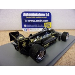 1985 Lotus Renault JPS 97T n°12 Ayrton Senna 1st Winner Belgium GP S7154 Spark Model