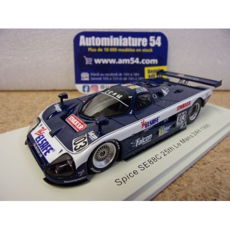 1990 Spice SE88C n°103 Shead - Stirling - Hyett 25th Le Mans S6813 Spark Model