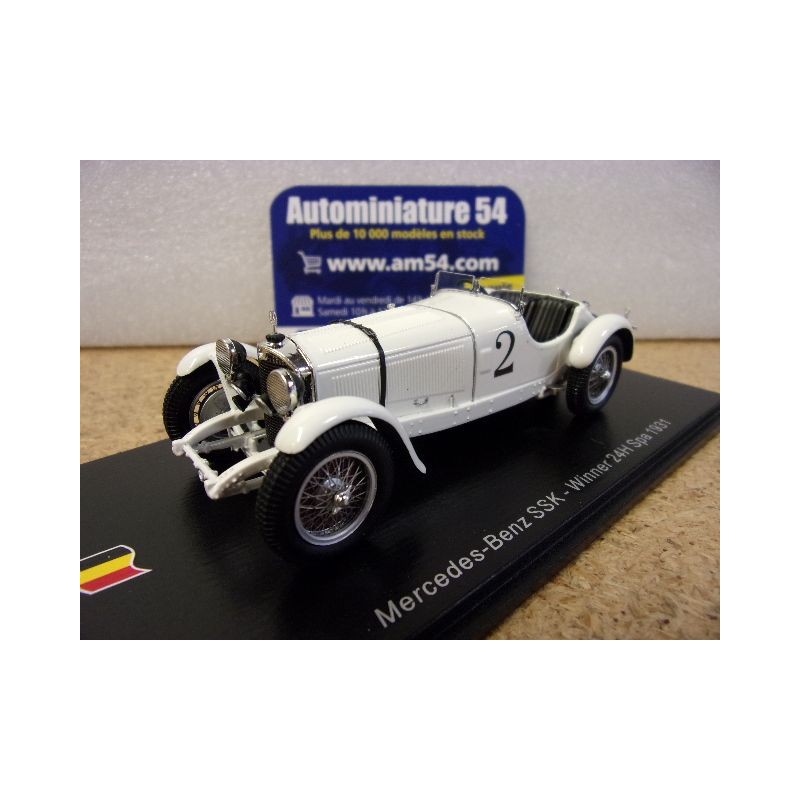 1931 Mercedes Benz SSK n°2 Djordjadze - Zehender 1st Winner 24h SPA 43SPA1931 Spark Model