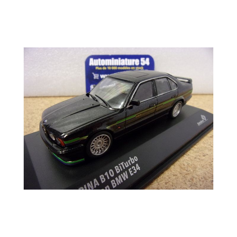 Alpina B10 BMW E34 Black - Green 1994 S4310406 Solido