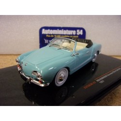 Volkswagen Karmann Ghia Cabrio Blue 1957 CLC563 Ixo Models