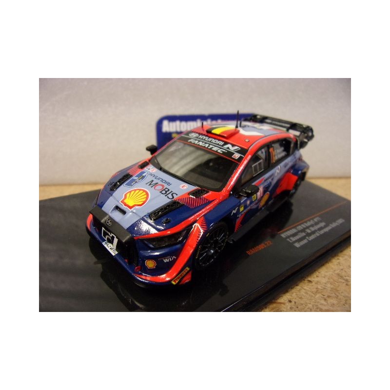 2023 Hyundai i20 N Rally1 n°11 Neuville - Wydaeghe 1st Winner Central European Rally RAM909 Ixo Models