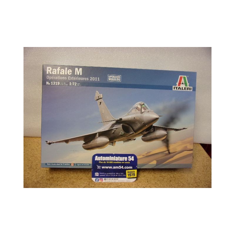 Rafale M Opérations Extérieurs 2011 n°1319 Italeri  Maquette 1.72