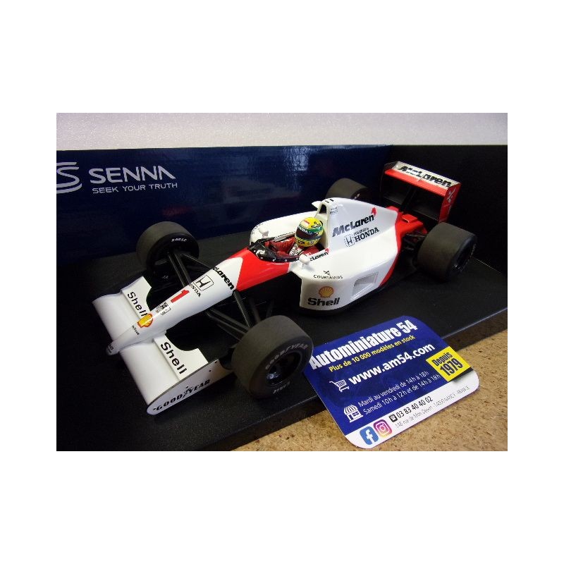 1991 McLaren Honda MP4-6 V6 Turbo n°1 Ayrton Senna 1st World Champion 540913801 Minichamps