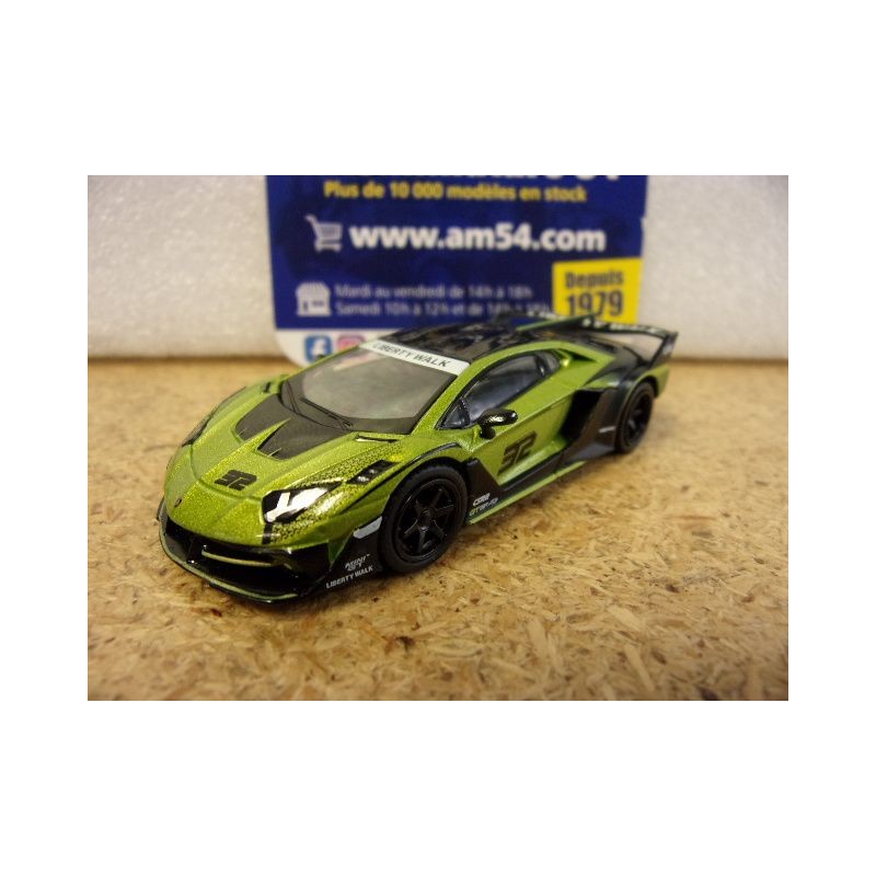 Lamborghini Aventador LB Works GT Evo Lime MGT00605 True Scale Models Mini GT