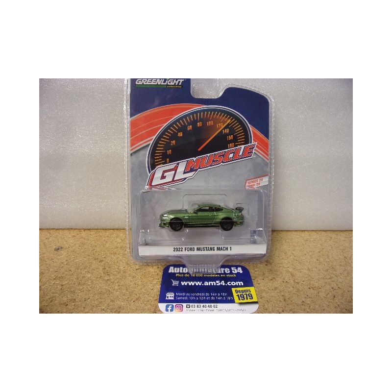 Ford Mustang Mach 1 Green 2022 "GL Muscle" 13350-F Greenlight 1.64ième