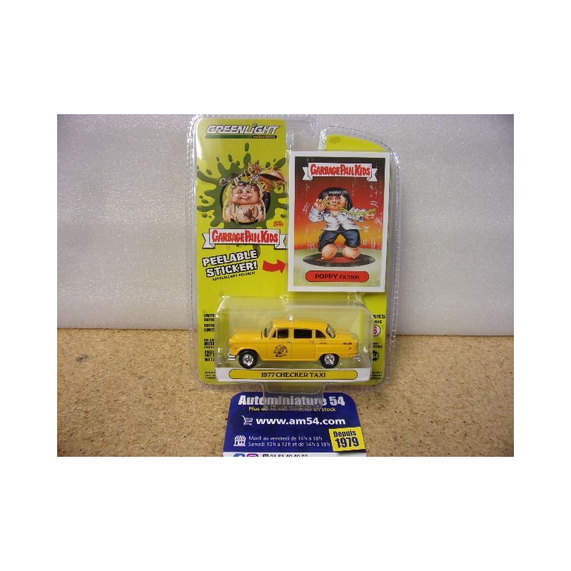 Checker Taxi 1977 "Garbage Pail Kids" 54100-A Greenlight 1.64ième