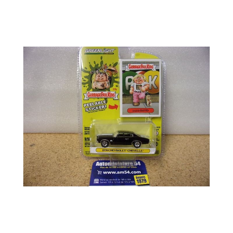 Chevrolet Chevelle Black 1970 "Garbage Pail Kids" 54100-B Greenlight 1.64ième