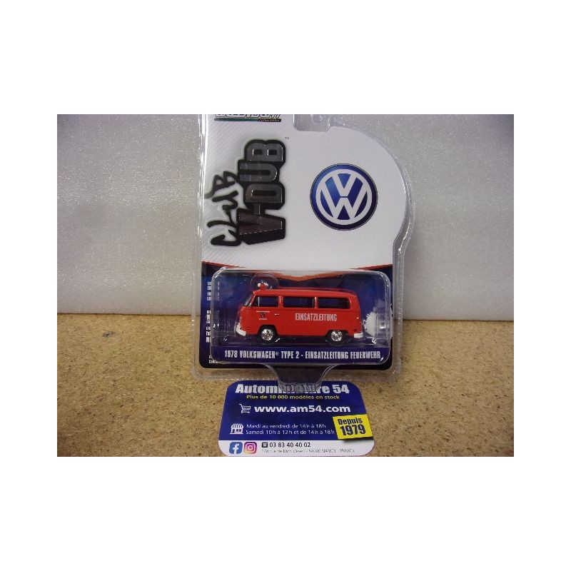 Volkswagen Type2 Pompier 1978 "V-Dub Club" 36100-C Greenlight 1.64ième