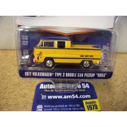 Volkswagen Type2 Double Cabine Doka Pickup 1977 "V-Dub Club" 36100-D Greenlight 1.64ième