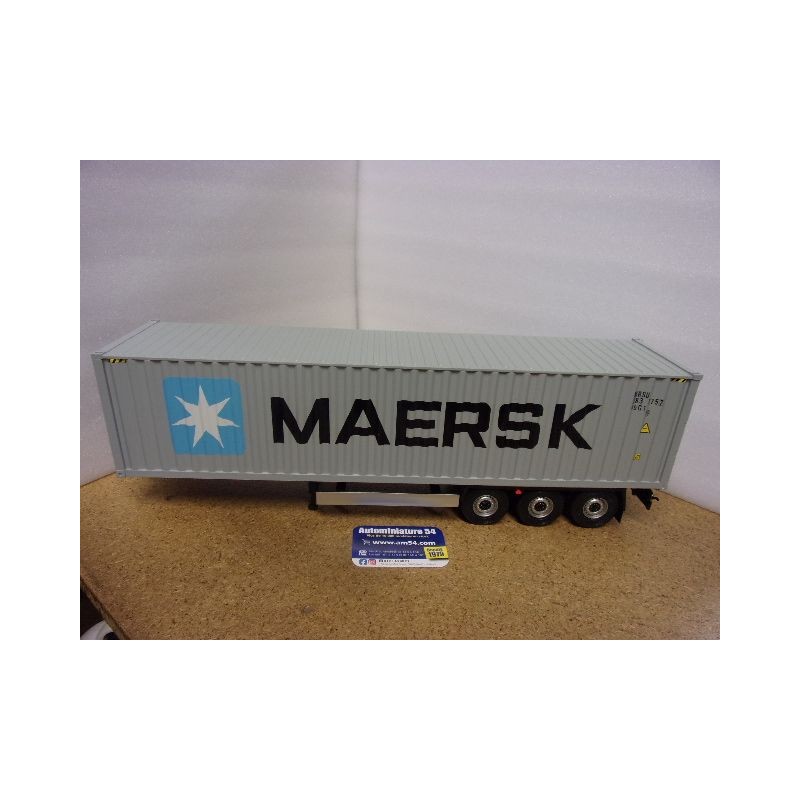 Remorque Porte Container Maersk grey 2021 S2400505 Solido