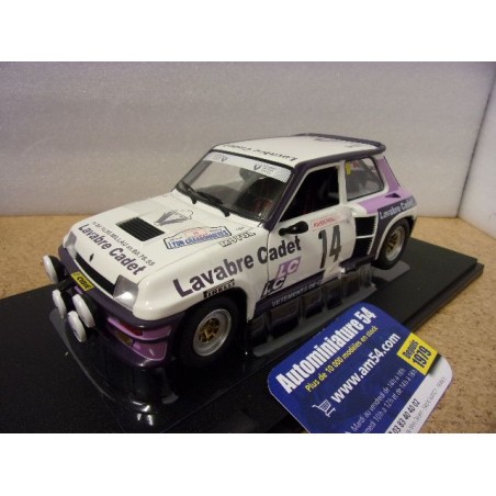 1983 Renault 5 Turbo Lababre Cadet n°14 Auriol - Nouaille Lyon Charbonnieres S1801313 Solido