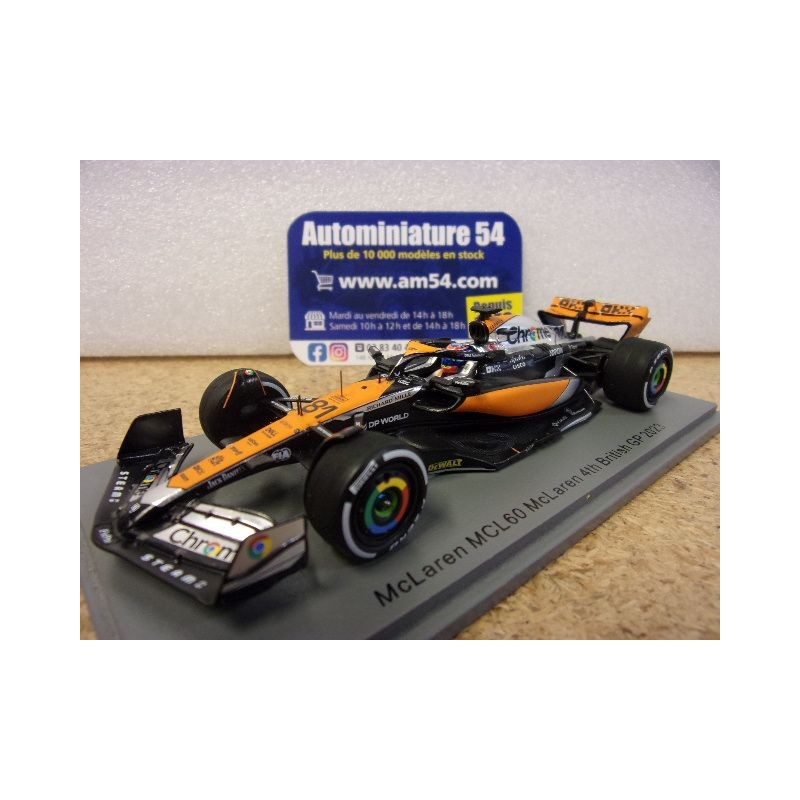 2023 McLaren MCL60 n°81 Oscar Piastri 4th British GP S8594 Spark Model