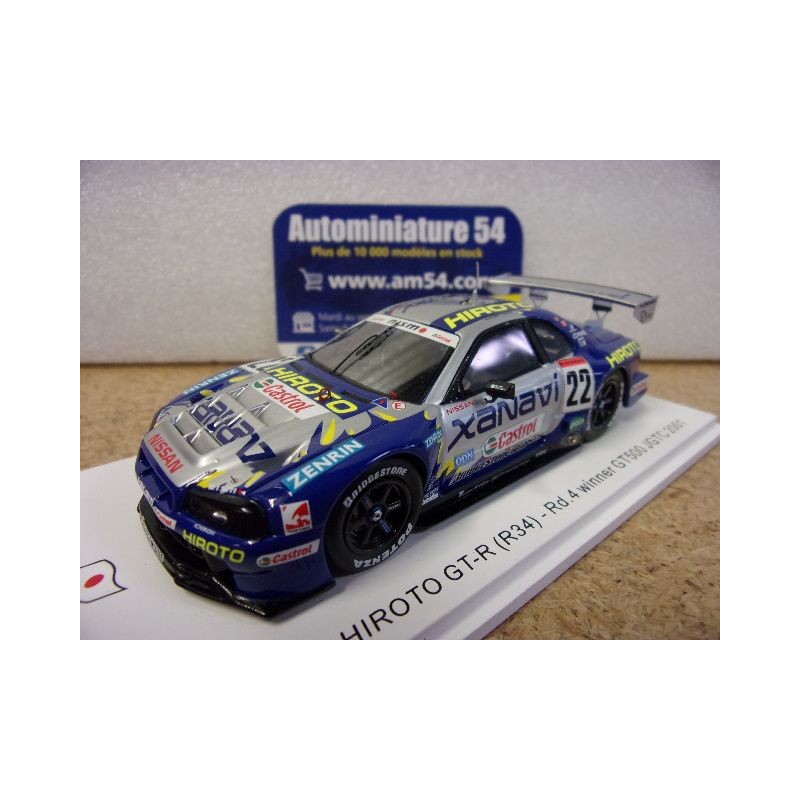 2001 Nissan Hiroto Skyline R34 n°22 Krumm - Tanak Rd4 Winner JGTC SJ168 Spark Model