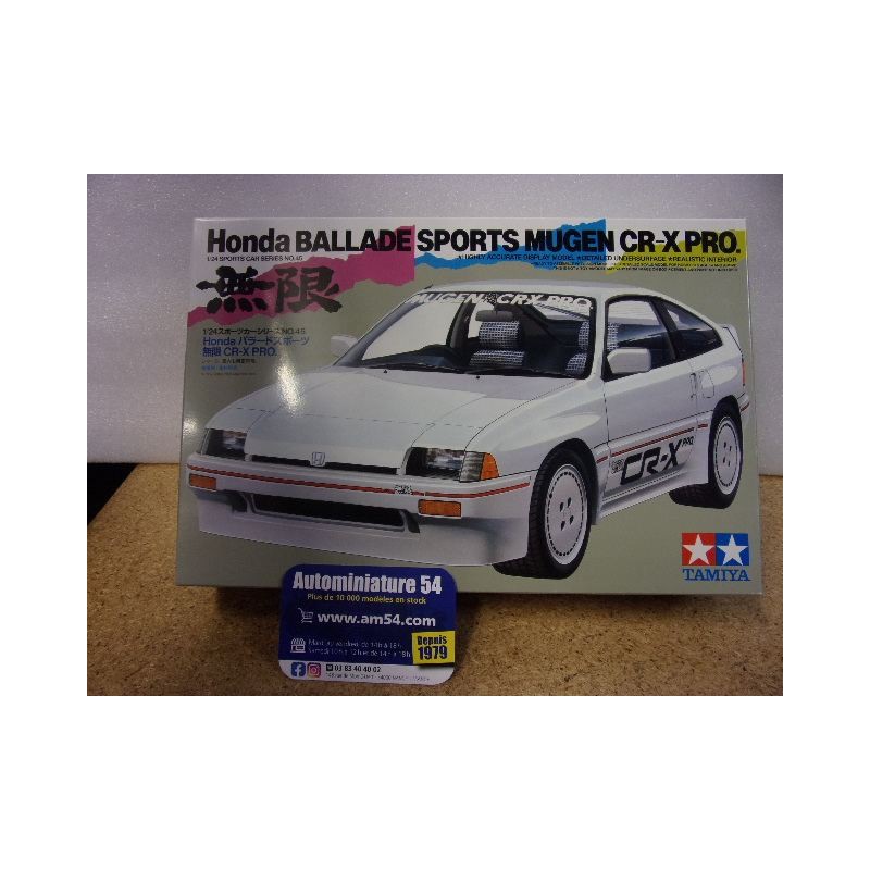 Honda Ballade Sport Mugen CR-X PRO 2800 Tamiya Maquette 1/24