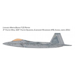 Set Maquette Lockheed Martin FA-22 Raptor n°72011 Italeri Maquette 1.72