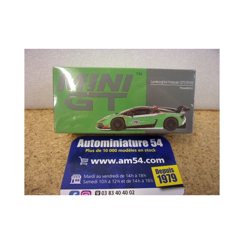 Lamborghini Huracan GT3 Evo2 présentation MGT00687 True Scale Models Mini GT