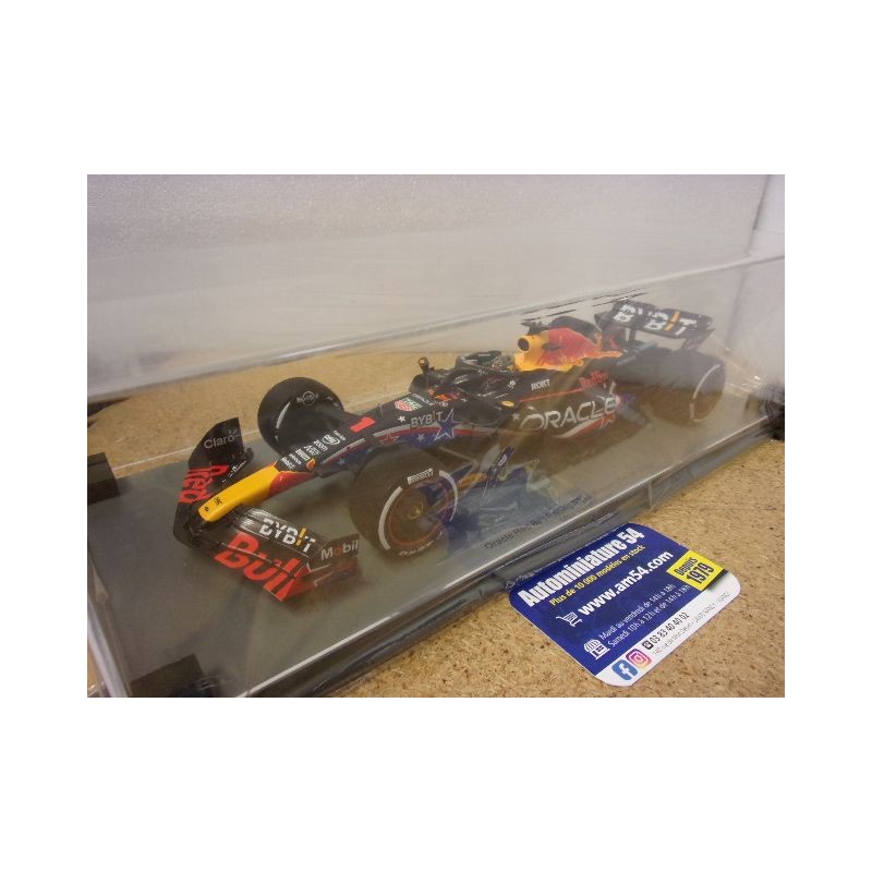 2023 Red Bull RB19 n°1 Max Verstappen 1st Winner USA GP18S855 Spark Model