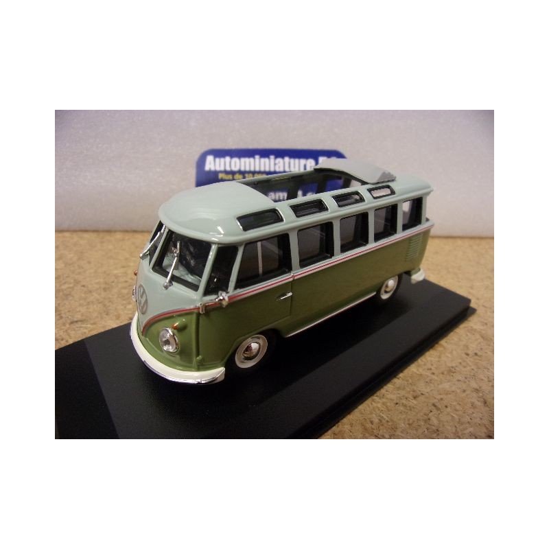 Volkswagen T1Samba Bus Grey - Green 1963 940052300 MaXichamps