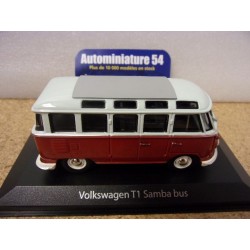 Volkswagen T1 Samba Bus Grey - Red 1963 940052301 MaXichamps