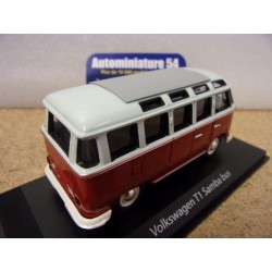 Volkswagen T1 Samba Bus Grey - Red 1963 940052301 MaXichamps