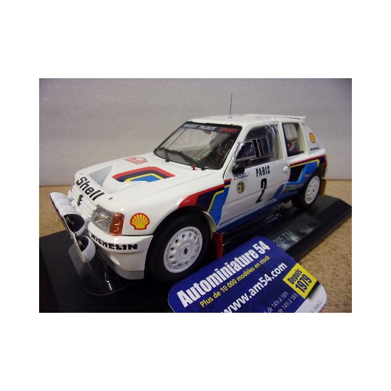 1986 Peugeot 205 T16 n°2 Vatanen - Harryman Monte Carlo 184864 Norev