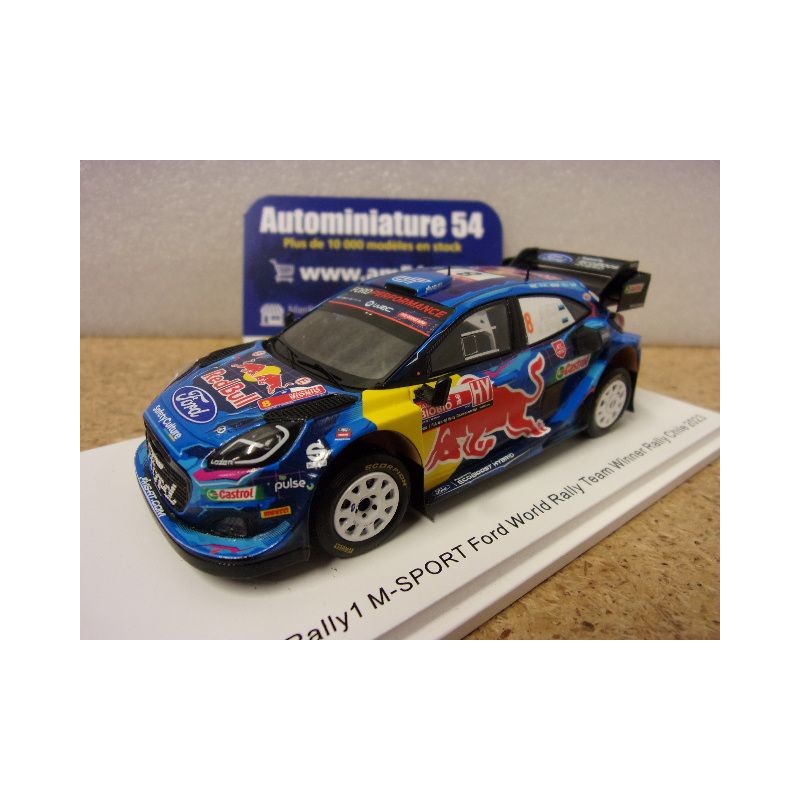 2023 Ford Puma Rally 1 WRC n°8 Tanak - Jarveoja 1st Winner Rally Chile S6735 Spark Model