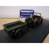 Jeep Willys 1/4 Ton + remorque USA Motor City Classic Mcity23200-44