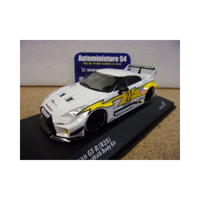 Nissan GT-R R35 LibertyWalk LBWK n°23 White S4311208 Solido