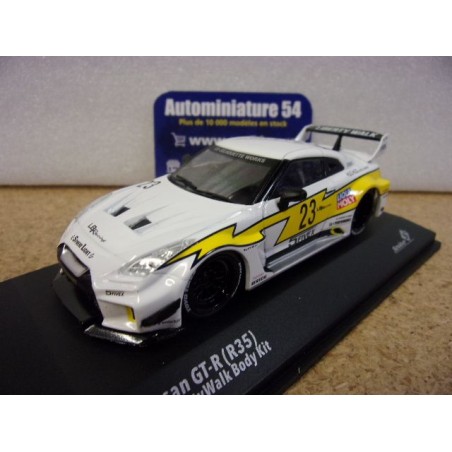 Nissan GT-R R35 LibertyWalk LBWK n°23 White S4311208 Solido