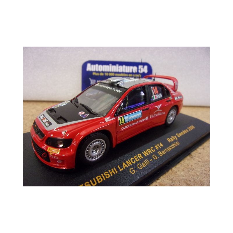 2006 Mistubishi Lancer WRC n°14 Galli - Bernacchini Sweden Rally RAM236 Ixo Models