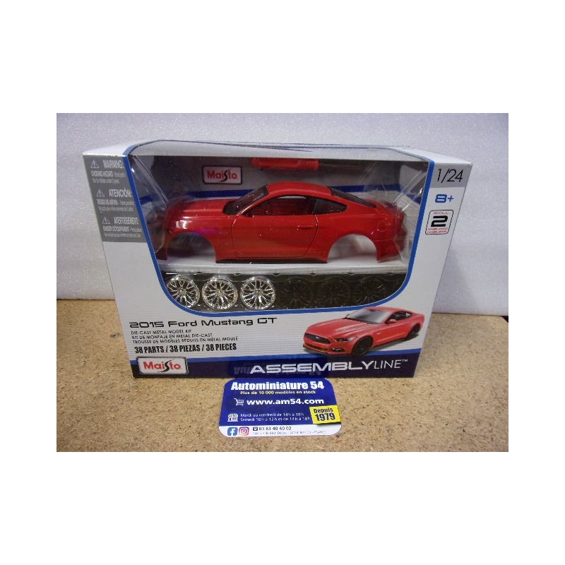 Ford Mustang 2015 red 39126 Kit à Monter Maisto Assembly Line