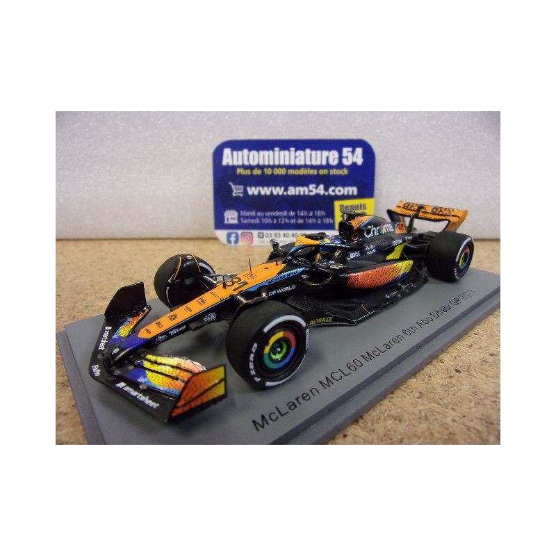 2023 McLaren MCL60 n°81 Oscar Piastri 6th Abu Dhabi S8944 Spark Model