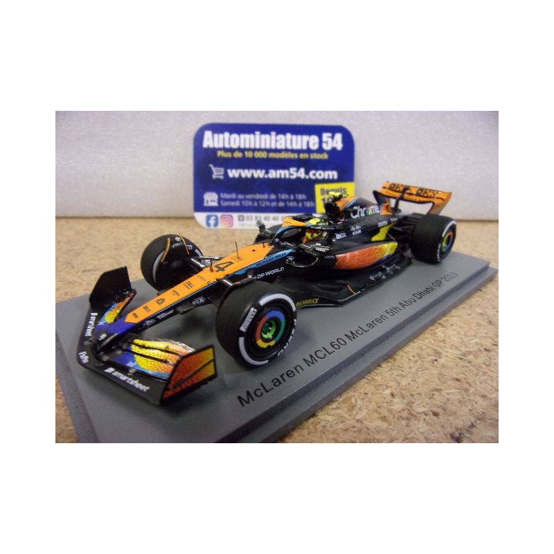 2023 McLaren MCL60 n°4 Lando Norris 5th Abu Dhabi S8945 Spark Model