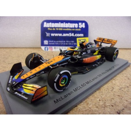 2023 McLaren MCL60 n°4 Lando Norris 5th Abu Dhabi S8945 Spark Model