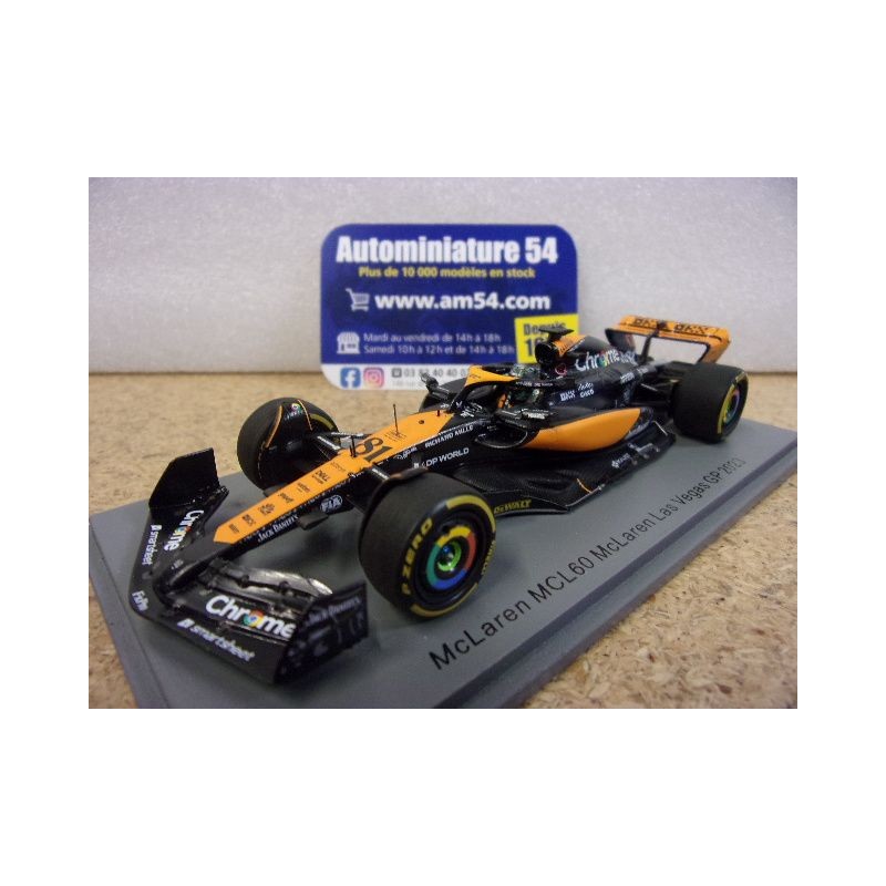 2023 McLaren MCL60 n°81 Oscar Piastri Las Vegas S8941 Spark Model