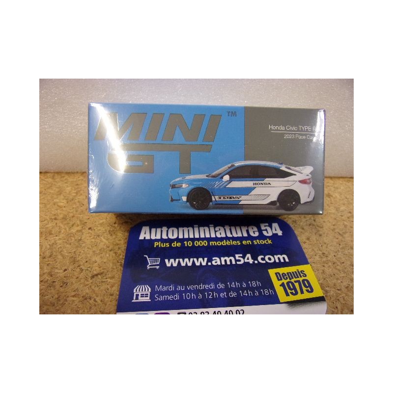 2023 Honda Civic Type R Pace Car Blue MGT0753 True Scale Models Mini GT